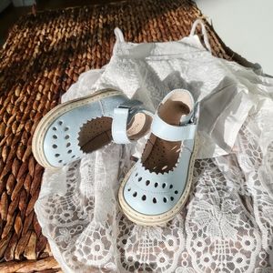 NWT Neman Retro Mary Jane Genuine Leather Shoes "Twig" Blue